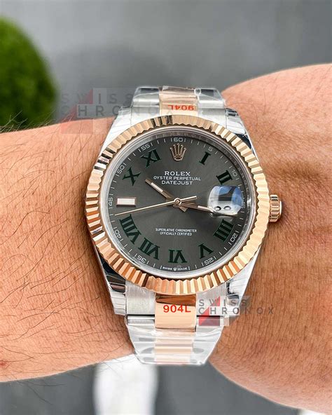 wimbledon rolex rose gold|datejust 41 wimbledon rose gold.